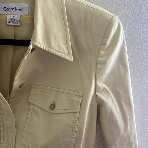 Calvin Klein Jackets & Blazers - Butter Yellow Calvin Klein jacket